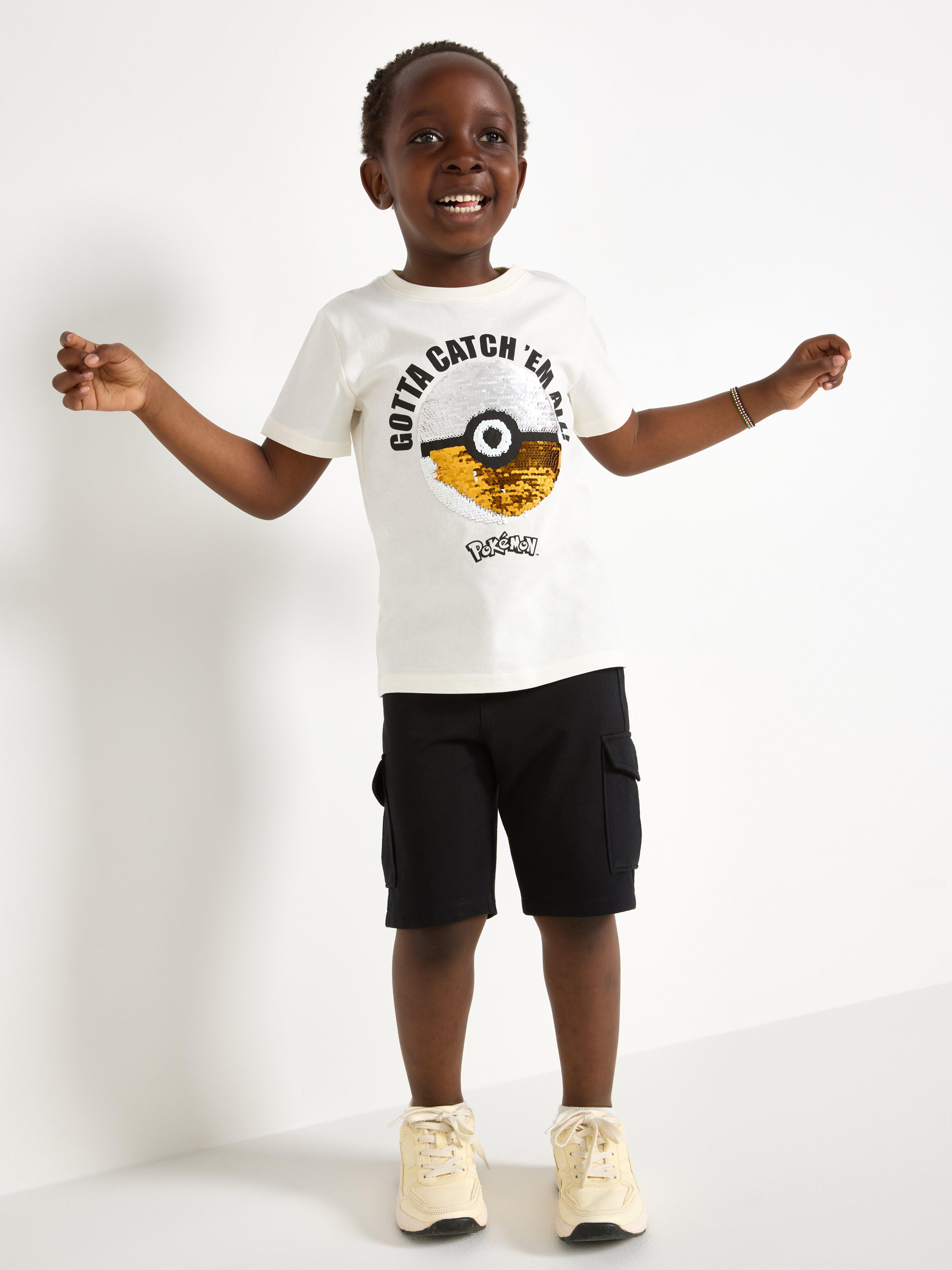 Camiseta Pokémon Branco Claro