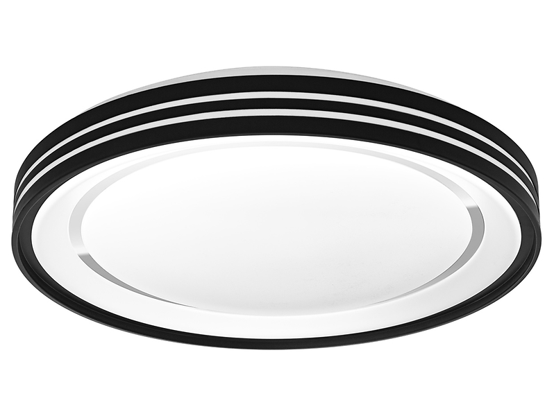 Plafon Smart Wifi Orbis LED 50 cm stalowa biało-czarna