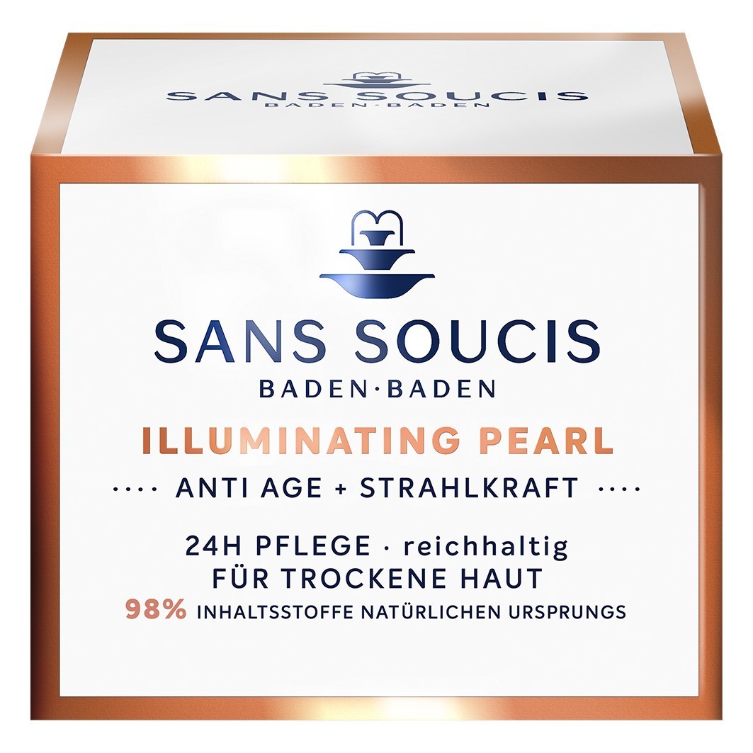 „Sans Soucis“ švytintis perlas 24 valandų priežiūros kremas veidui – 50 ml