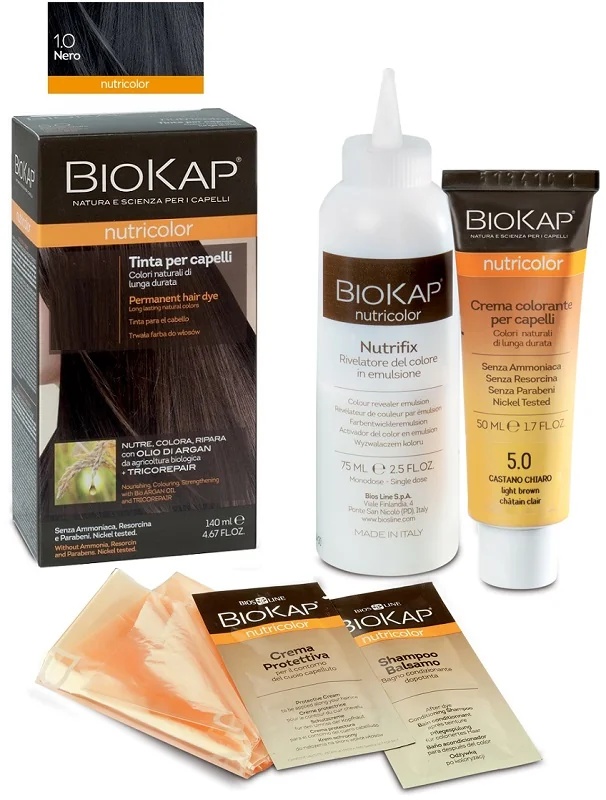 BIOKAP Biokap Nutricolor 1 coloração preta para cabelos