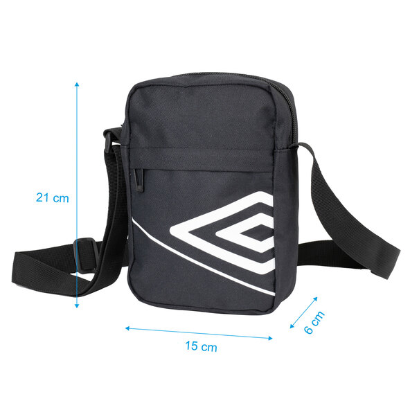 Schultertasche, schwarz