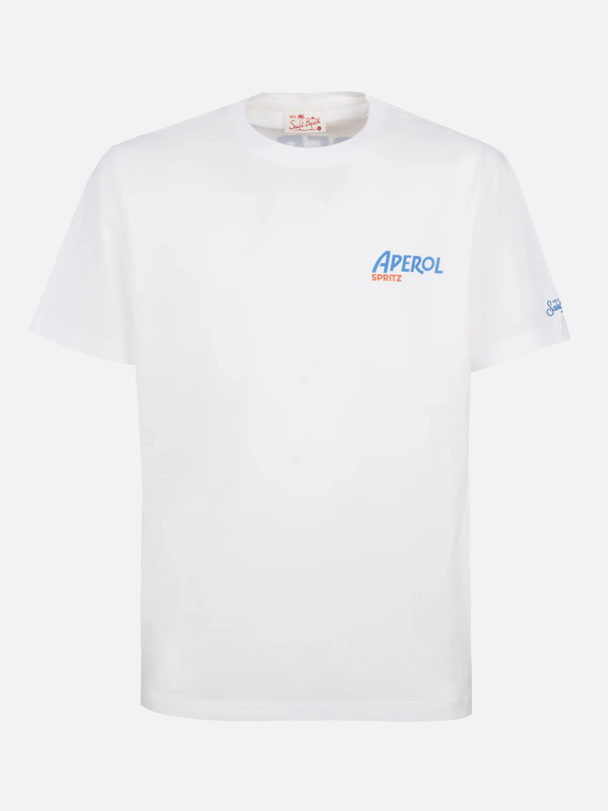 T-shirt da uomo in cotone con stampa Aperol Spritz fronte e retro | ED