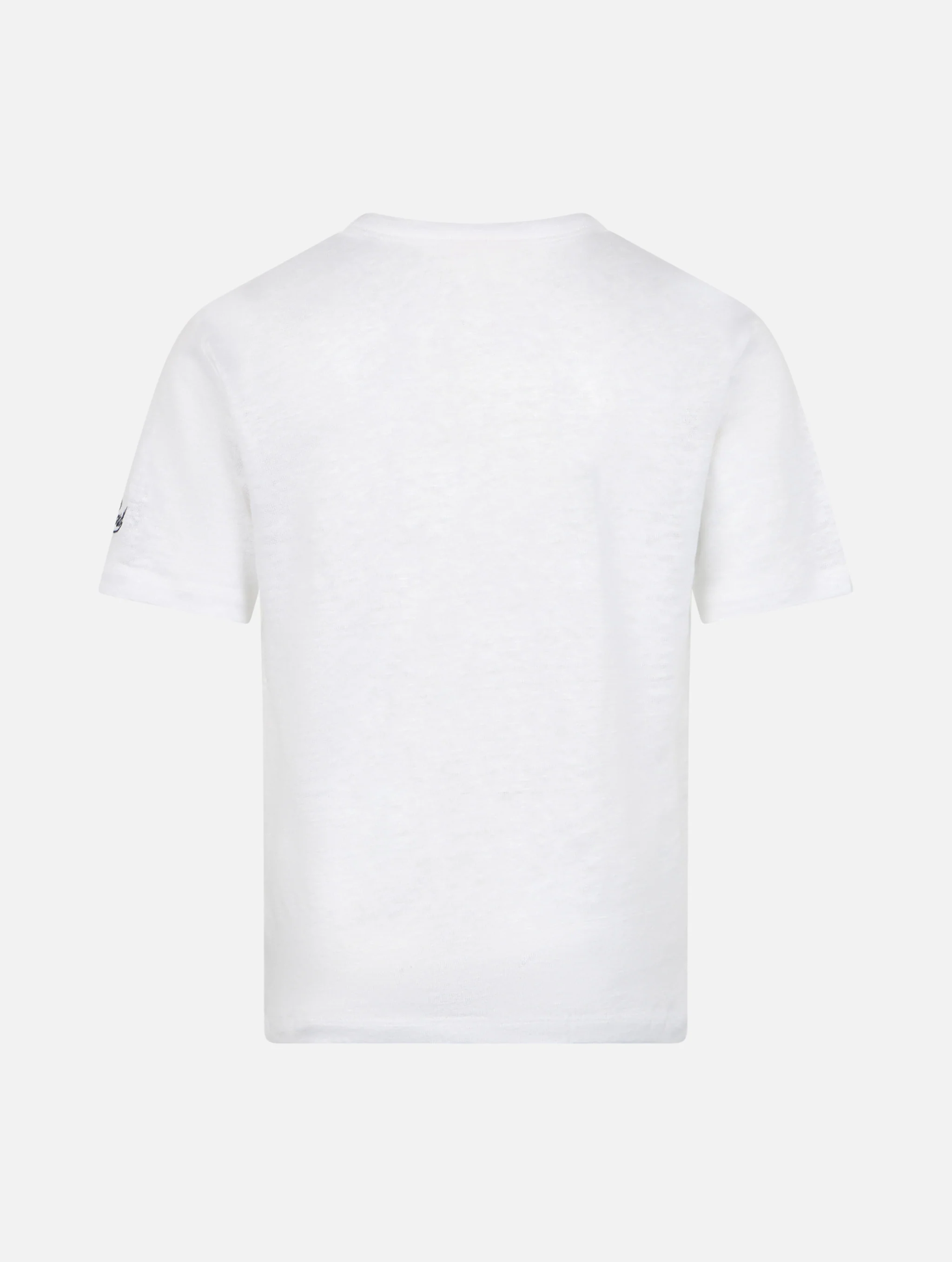 T-shirt da bambino Alex in jersey di lino bianco sporco