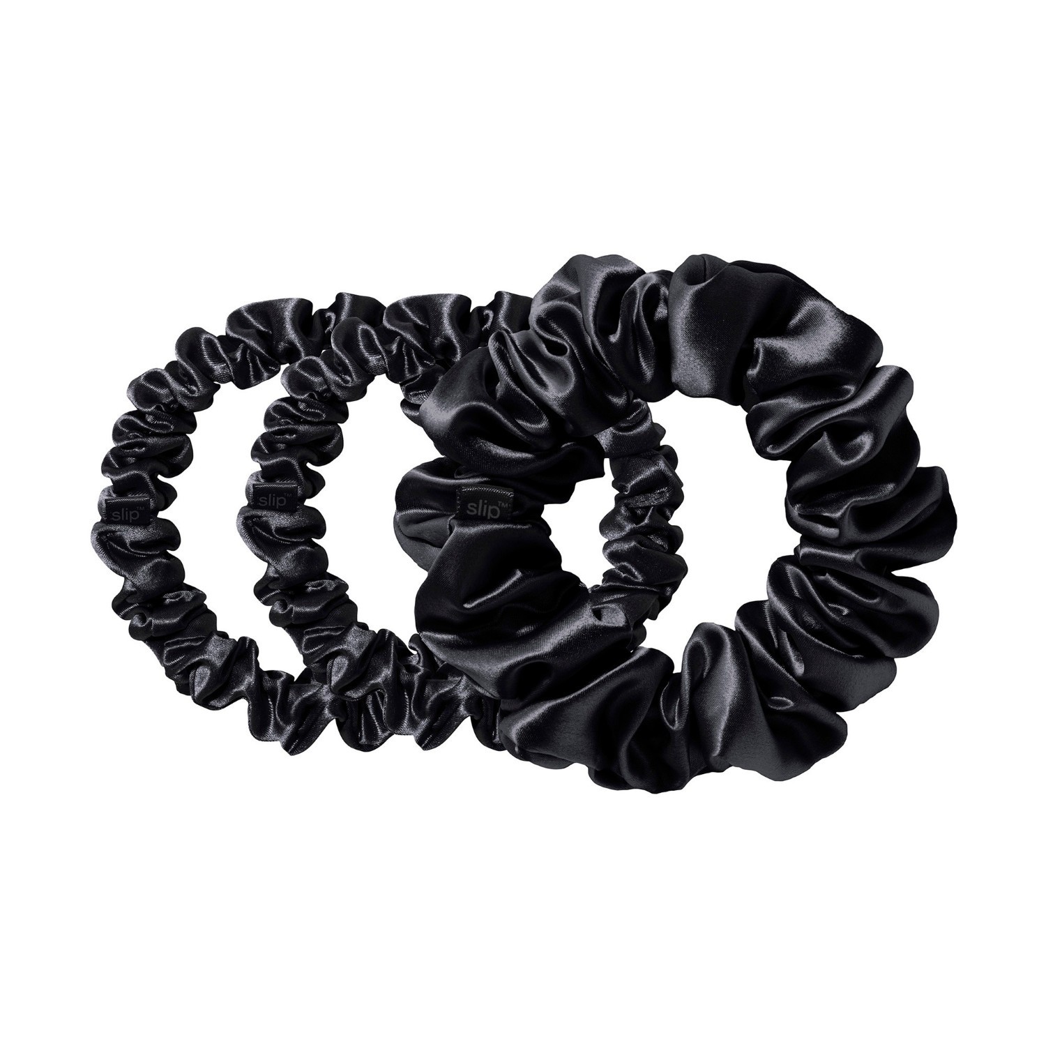 Set gumica za kosu od čiste svile, razne gumice za kosu – bakrene boje – 1 komad