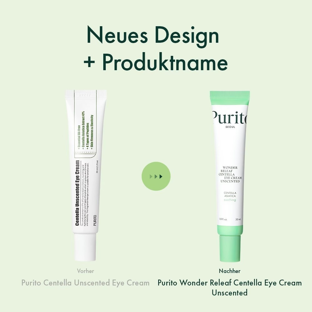 PURITO Wonder Releaf očný krém s pupočníkom bez vône