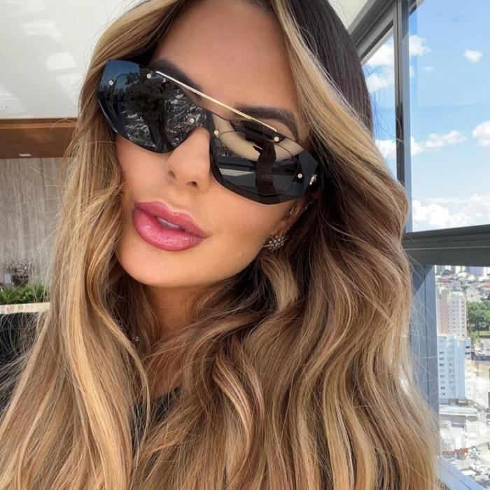 Gafas de sol SHARPHY para mujer, nuevo estilo retro, metal de alta calidad, perfectas para viajar, practicar deportes al aire libre y con un elegante color negro.