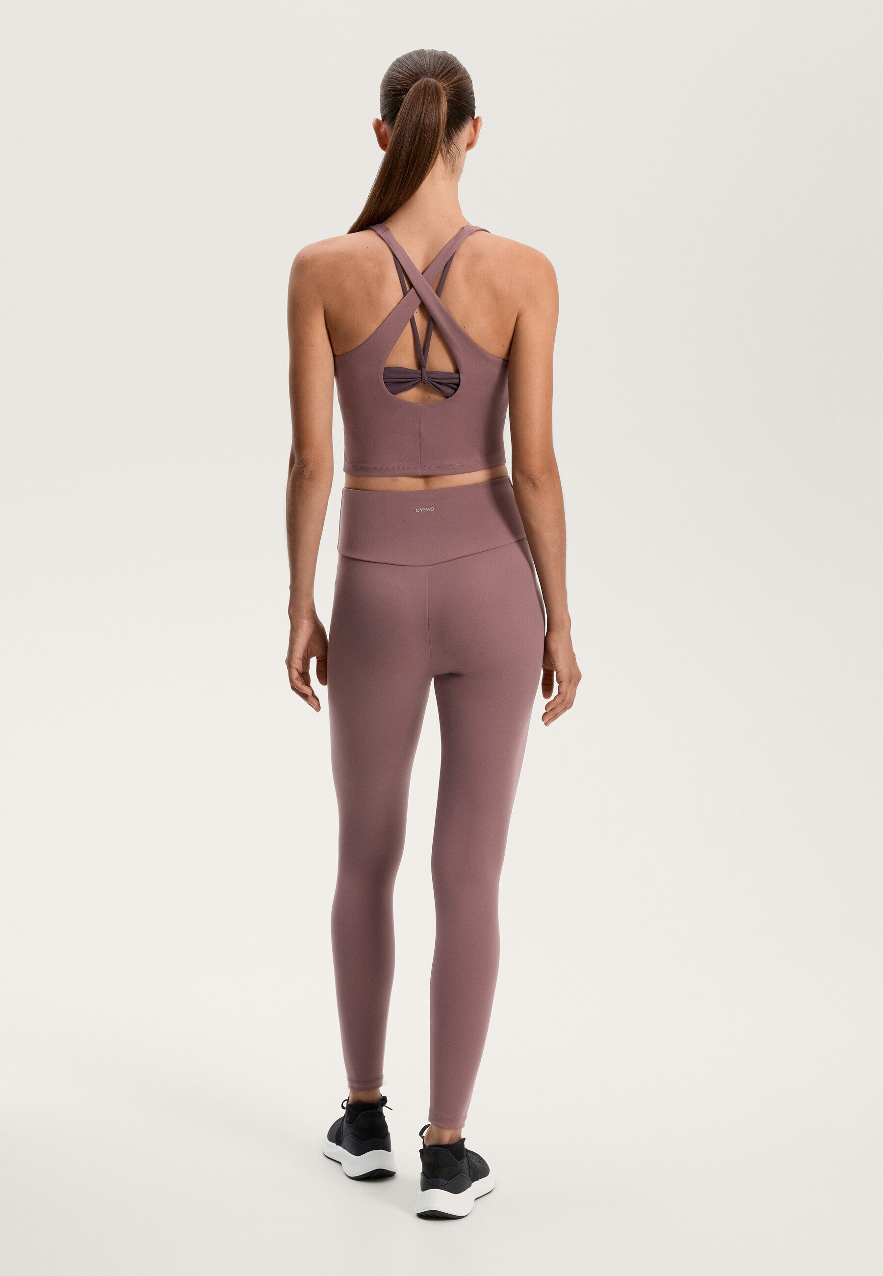 OYSHO COMFORTLUX OVERLAY - Sportbeha - mauve