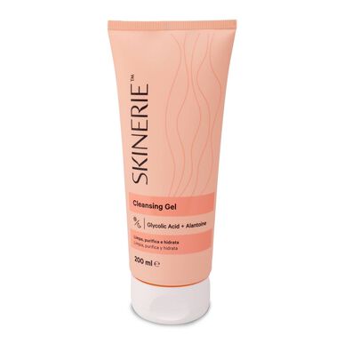 Gel nettoyant Skinerie à l'acide glycolique, nettoyant visage hydratant quotidien, 200 ml