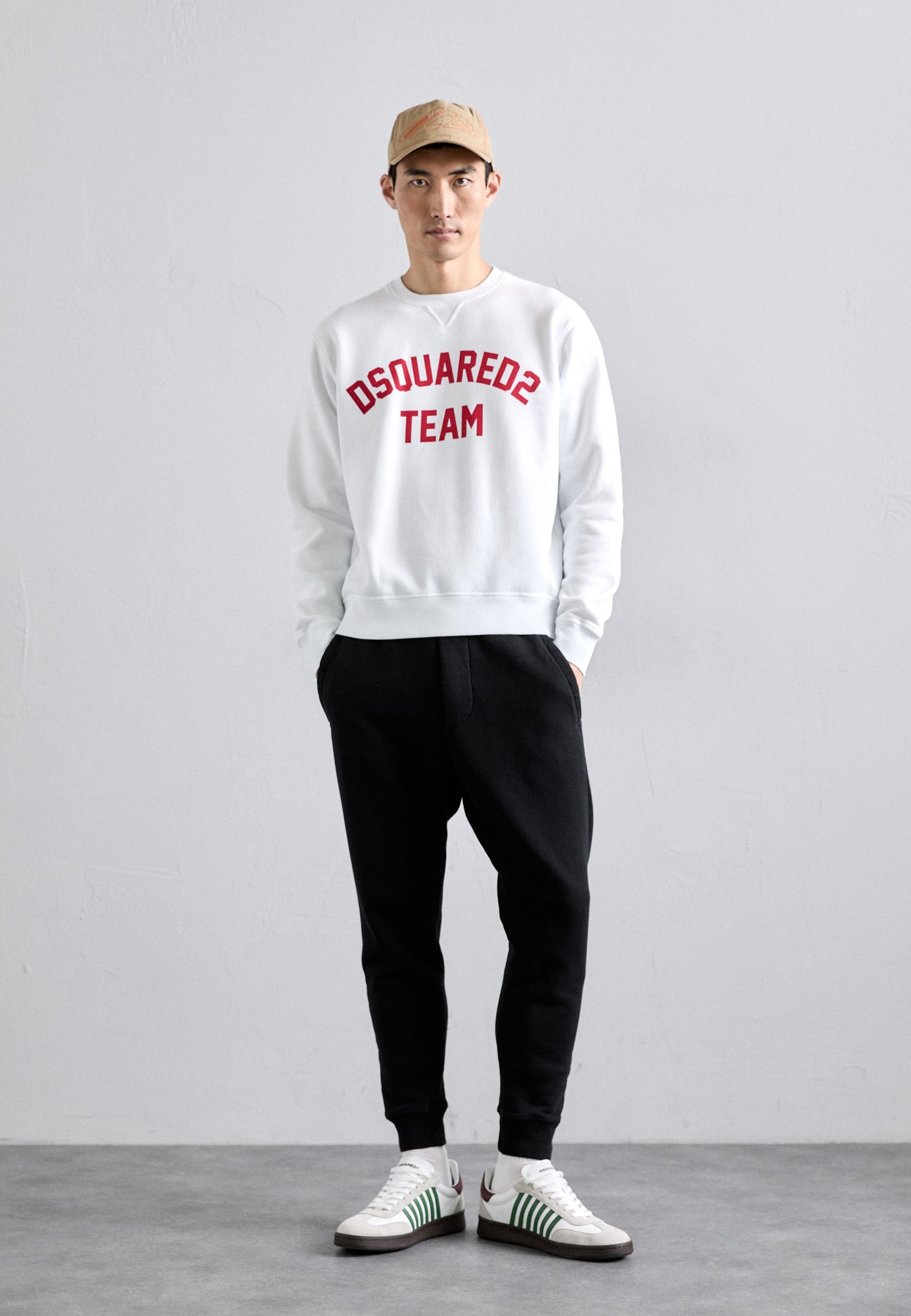 Felpa girocollo Dsquared2 COOL FIT - bianca