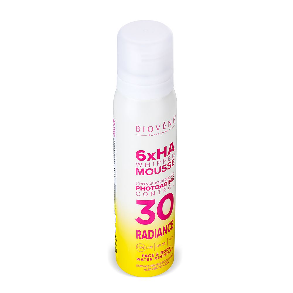 6xHA pena za sončenje s fotostaranjem SPF30 Zaščita telesa
