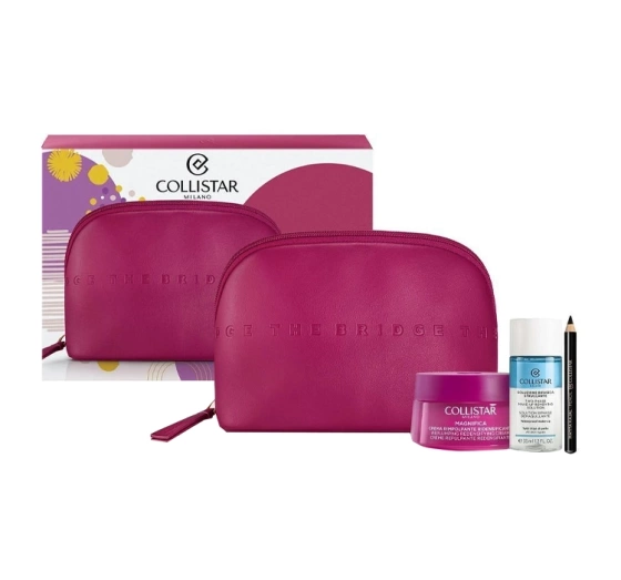 Collistar krem do twarzy 50 ml   płyn do demakijażu 35 ml   kredka do oczu 0,8 g   kosmetyczka The Bridge