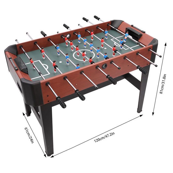 Tafelvoetbal voor volwassenen of kinderen - 8 staven - 120*61*81 cm