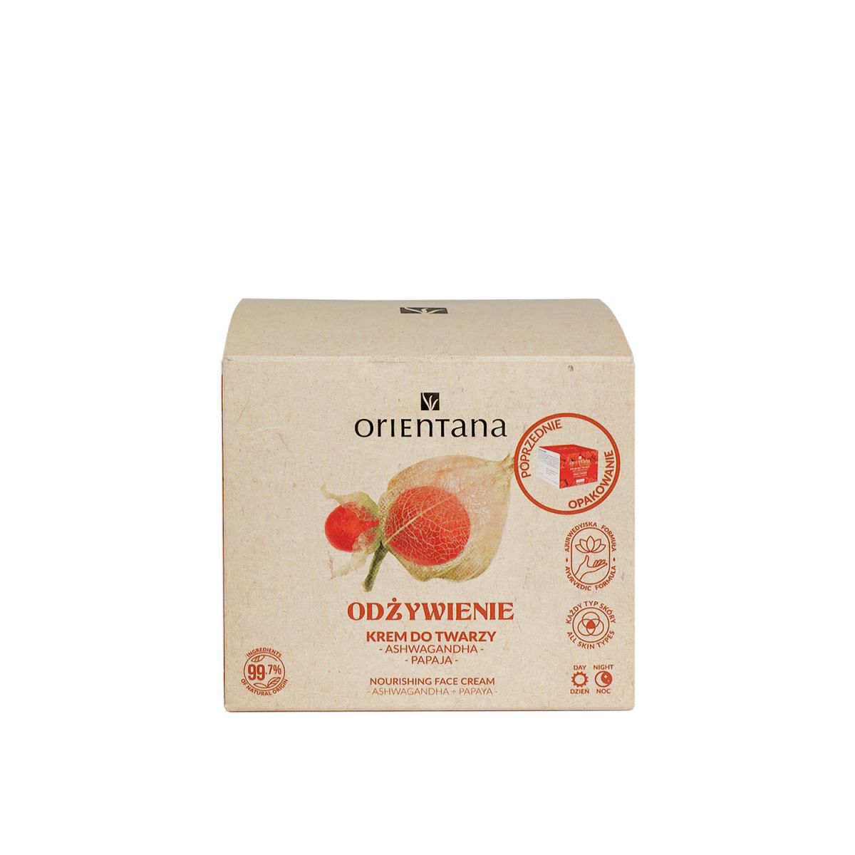 Orientana Gesichtscreme mit indischem Ginseng für Tag und Nacht, 50 g