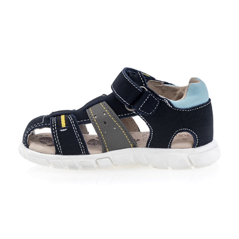 Blaue Jungen-Sandalen / Zehenfreie Schuhe