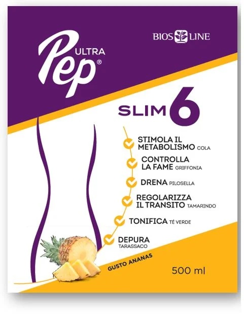 BIOS LINE Ultra Pep Slim 6 Ananas 500 ml Gewichtsbeheersing