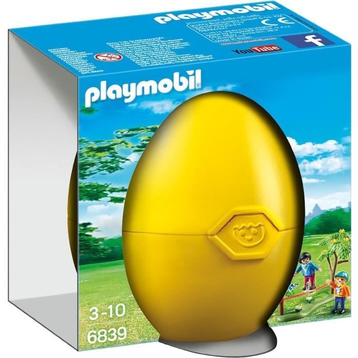 PLAYMOBIL - 6839 - Uovo di Pasqua - Bambini in equilibrio - Divertimento in famiglia - La casa moderna
