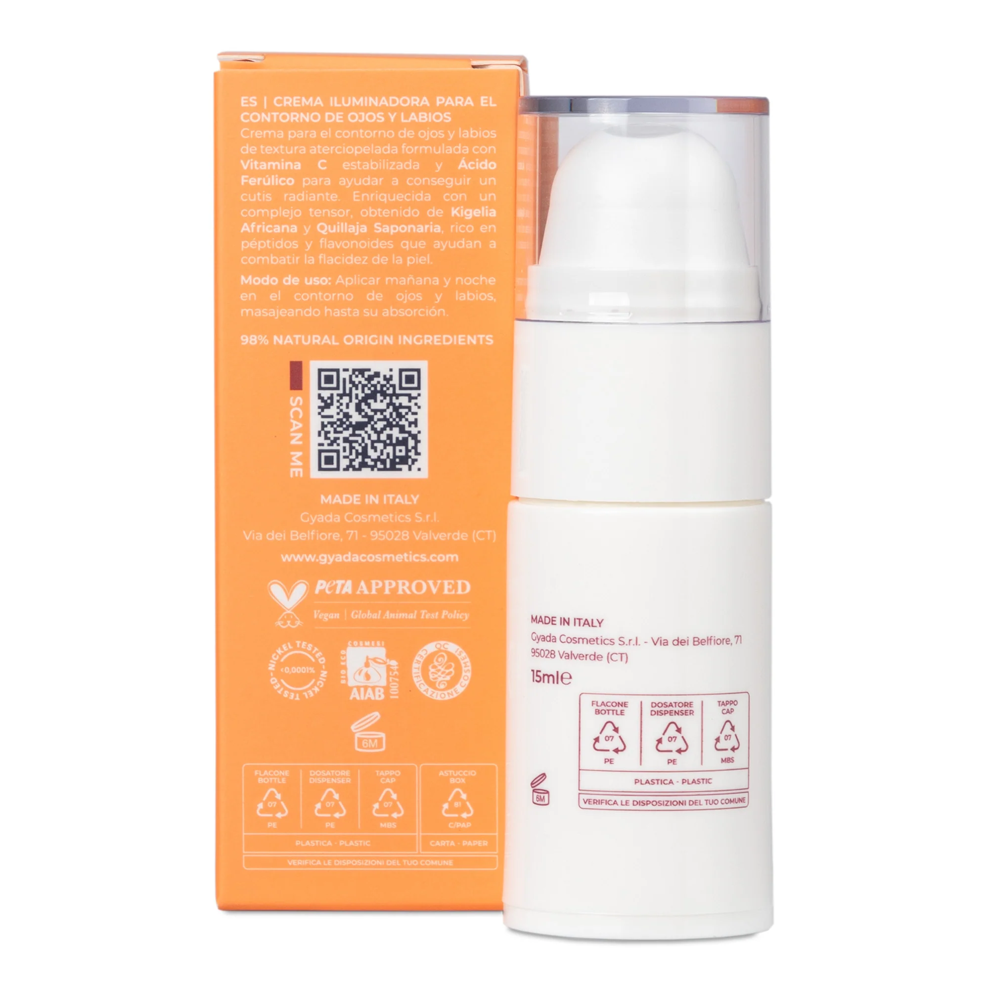 Radiance Vitamin C Radiance Lift Effect Eye & Lip Contour - Contorno occhi antirughe, Contorno labbra antirughe