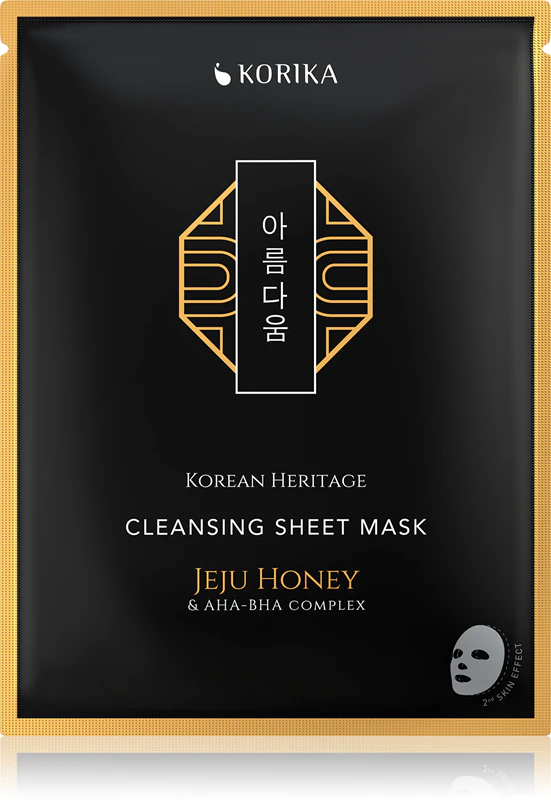 KORIKA Korean Heritage Jeju Honey & AHA-BHA Complex Cleansing Sheet Mask