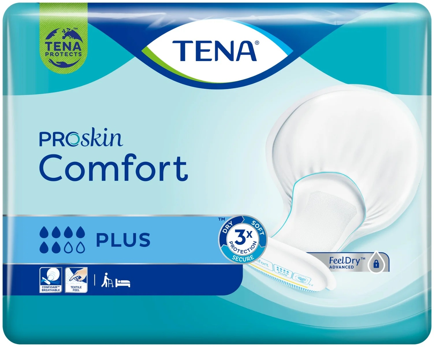 TENA Tena Comfort Plus luiers blauw, 40 stuks