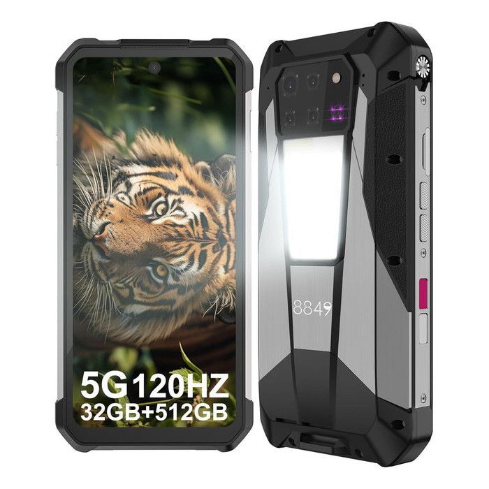 TANK 3 PRO: Smartphone resistente con una enorme batería de 23800 mAh, proyector integrado y carga rápida de 120 W.