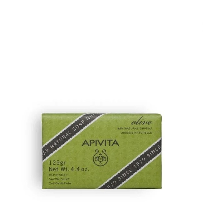 APIVITA Savon naturel Apivita à l'olive 125 g Nettoie et hydrate