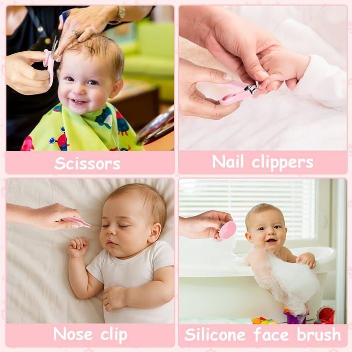 20-Piece Compact Baby Care Kit - Newborn Toiletries for Girls and Boys