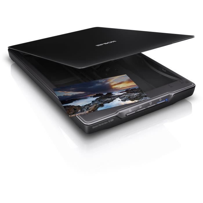Scanner à plat EPSON Perfection V39II A4 - Noir - 4800 ppp - USB 2.0