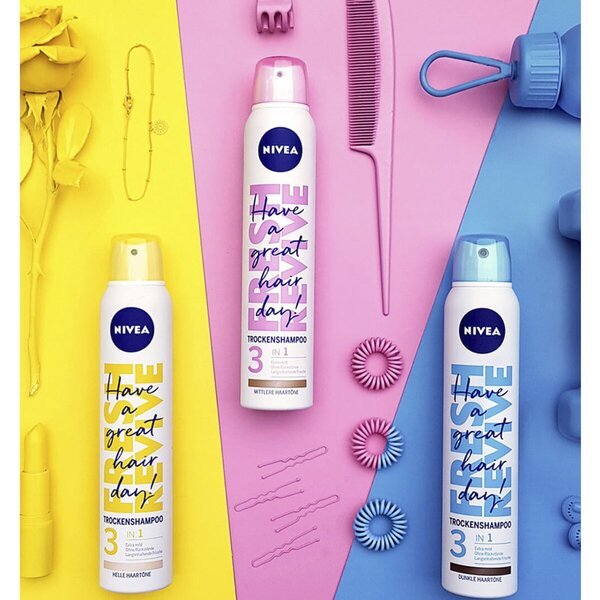 NIVEA Fresh Revive 3-у-1 суви шампон за светлу косу<br>200ml