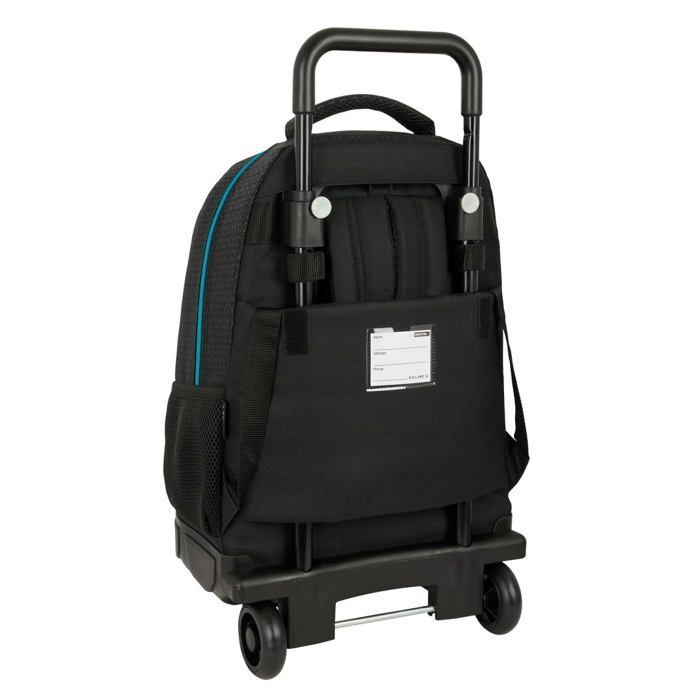 Mochila infantil com rodinhas - Safta - Multicolorida - Híbrida - 33x22x45 cm - Poliéster - Zíper - Fivela