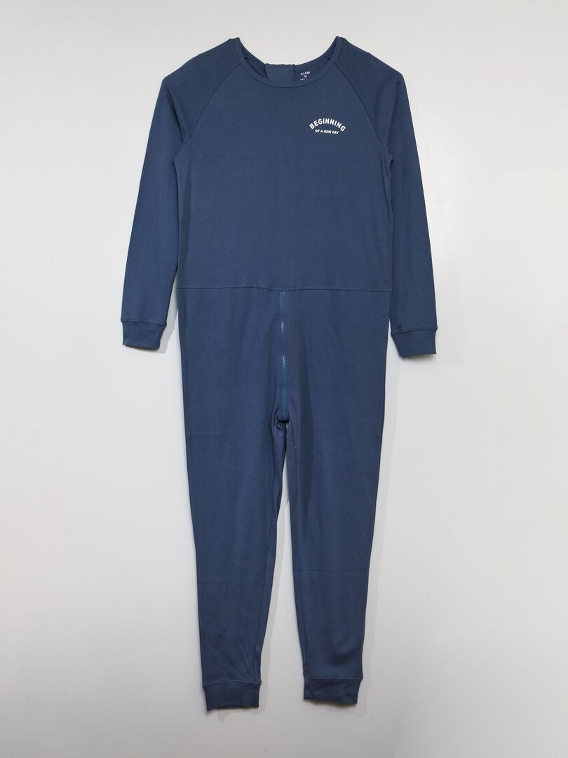 Conjunto de treino com fecho de correr - So Easy - AZUL