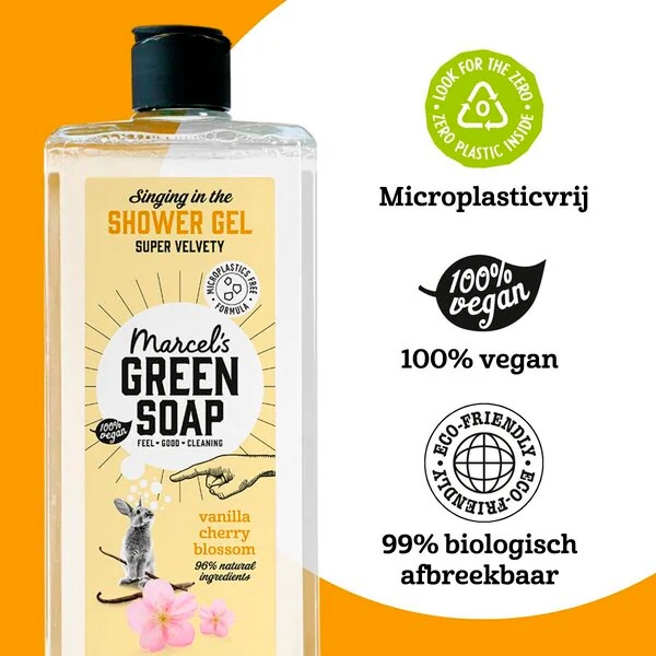 Marcel's Green Soap sprchový gél s vanilkou a čerešňovým kvetom