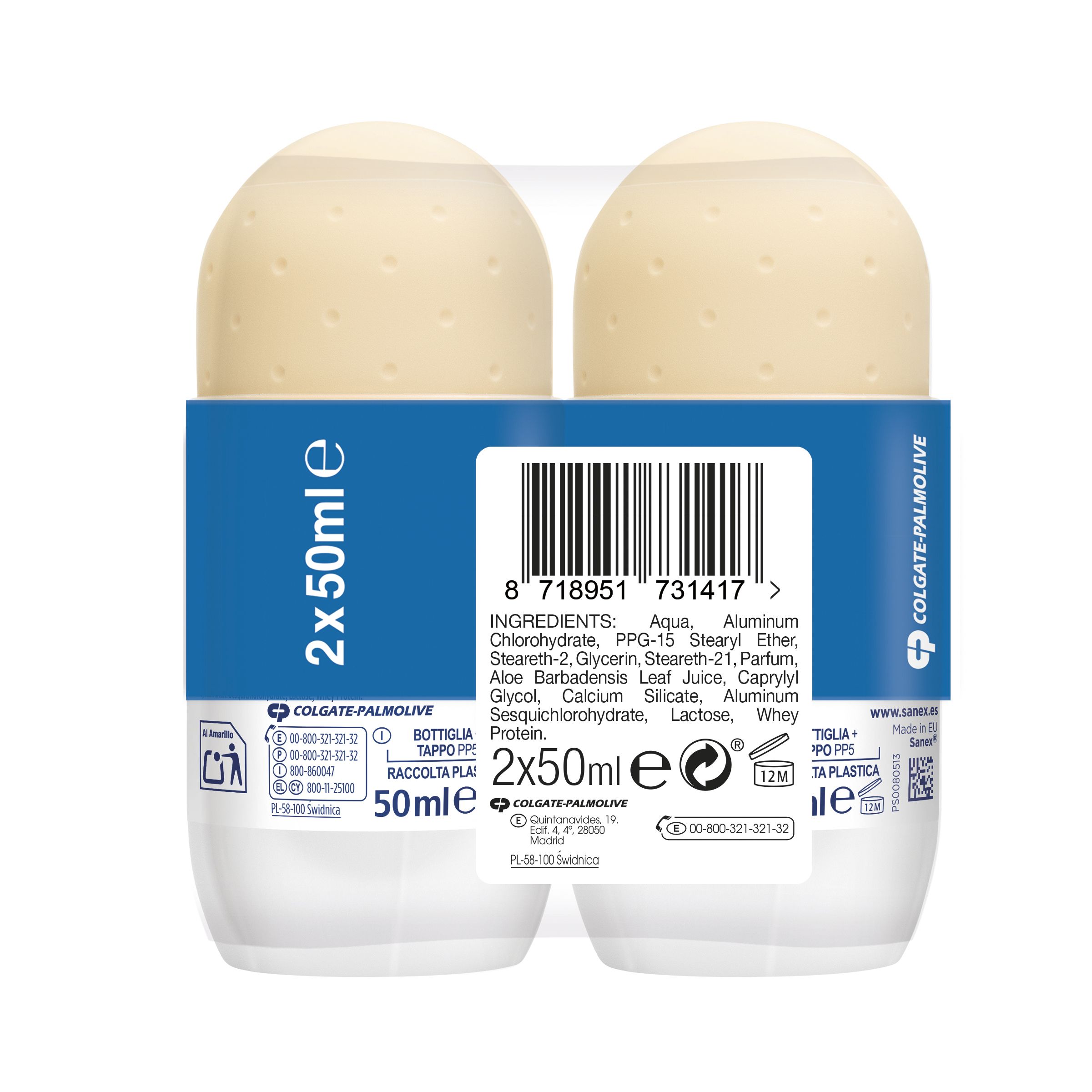 Dermo Sensitive 72h antiperspirant roll-on dezodorant Roll-on dezodoranty