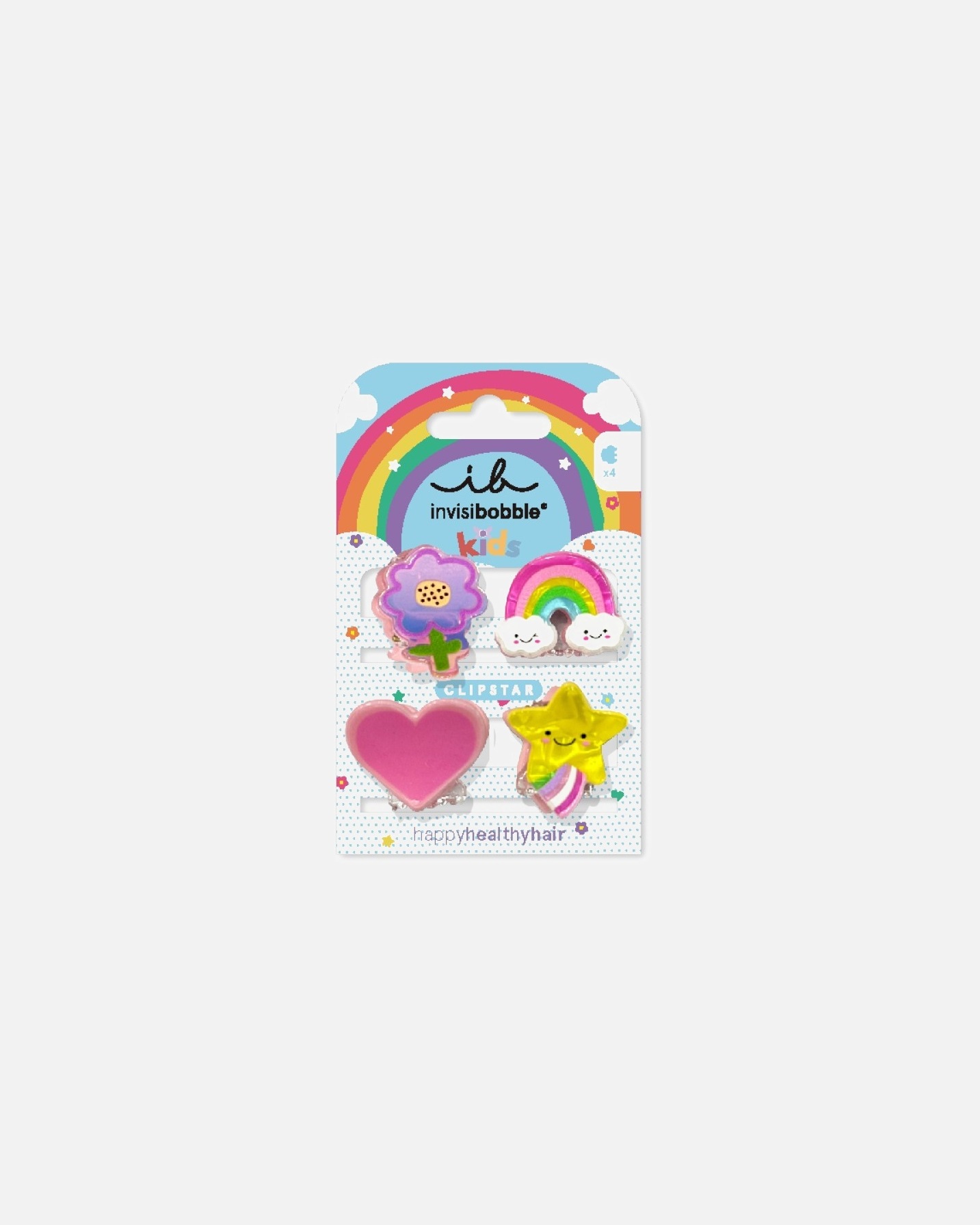 Nematomas plaukų segtukas Clipstar KIDS Happy World - 1 vnt.
