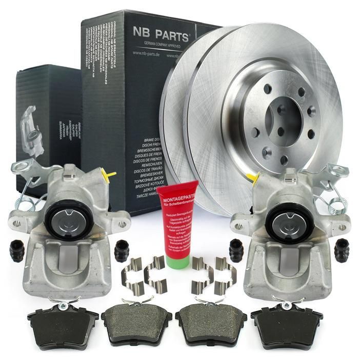 Kit pinze freno posteriori, dischi e pastiglie per Citroen C5 III e Peugeot 407
