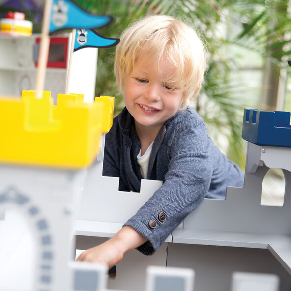 3-in-1 houten ridderkasteel