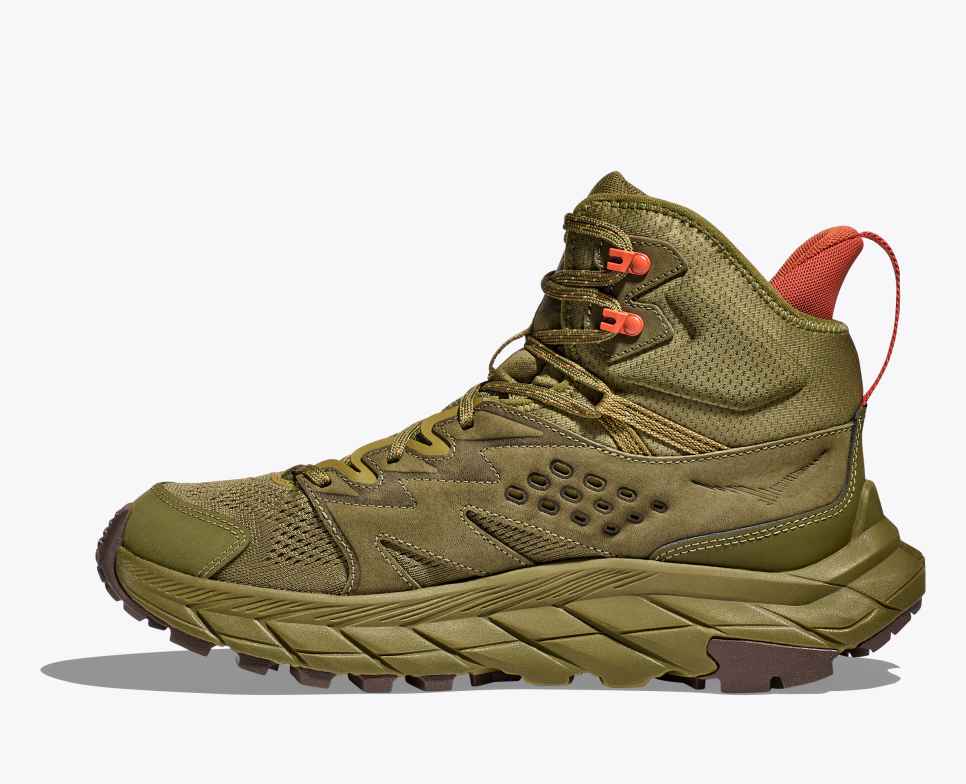 HOKA Anacapa Breeze, color aguacate medio / ocre tostado