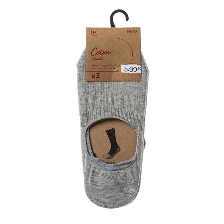 Chaussettes et collants Femme Gris