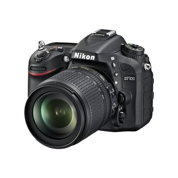 Fotocamera reflex digitale Nikon D7100, 24,1 MP APS-C, zoom ottico 11,1x, obiettivo AF-S DX 18-200mm VR II, colore nero.