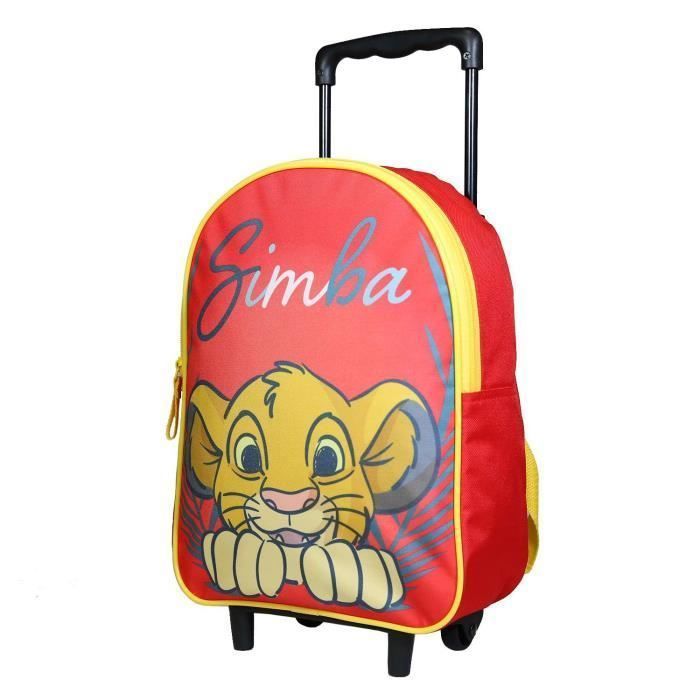 Mochila com rodinhas - Disney - O Rei Leão - Simba - 31 cm - Infantil - Menino