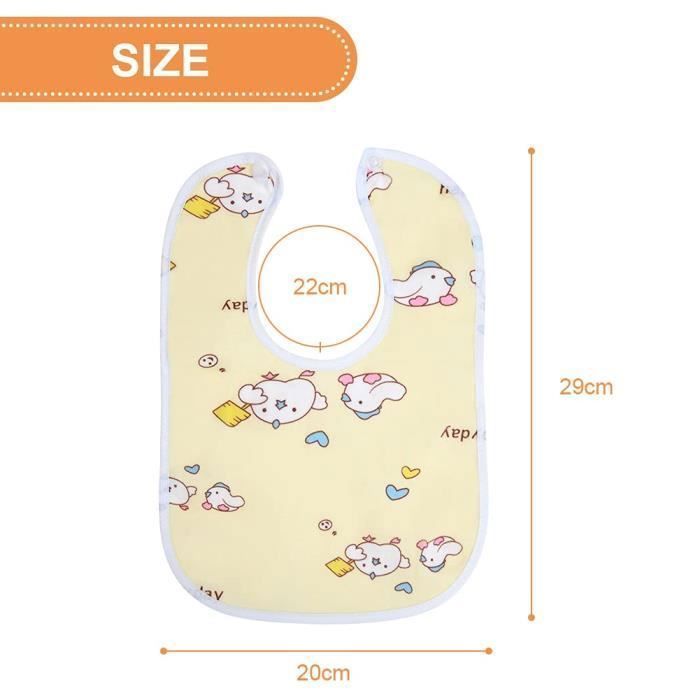 Baberos para bebé 100% algodón, 10 unidades, impermeables, unisex, con divertidos estampados para bebés de 0 meses a 3 años.