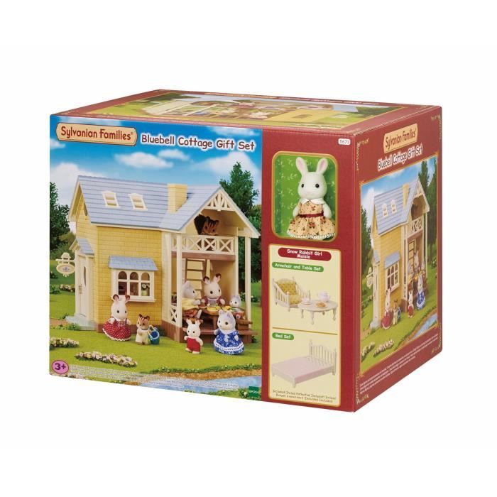 The Blue Roof Cottage Playset - SYLVANIAN FAMILIES - 5671 - For Children Ages 5 and Up - Furniture Included