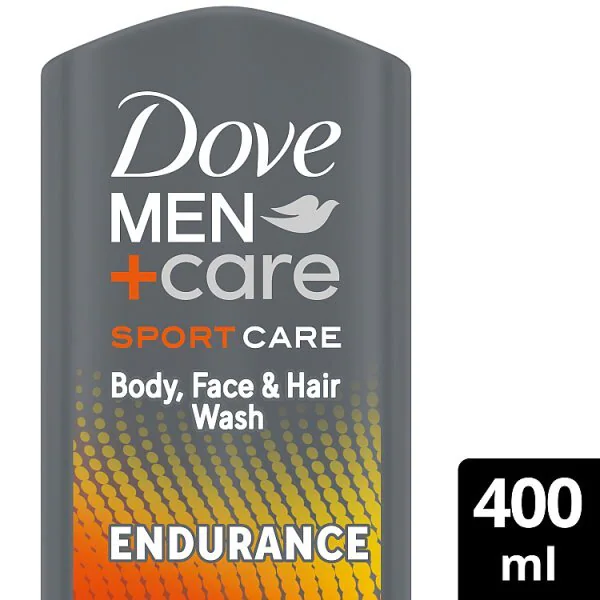 Dove Men Endurance sprchový gel a šampon 400ml | Pánské | Superdrug