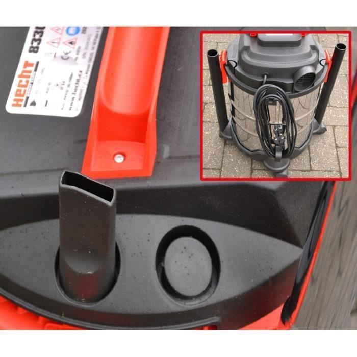 HECHT 8330 Industriële stofzuiger - 1400W - 30L - Nat/droog - Blaasfunctie