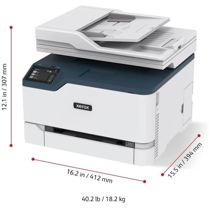 Xerox C235V/DNI 4-in-1 A4 Color Laser Multifunction Printer, 22 ppm, Wi-Fi