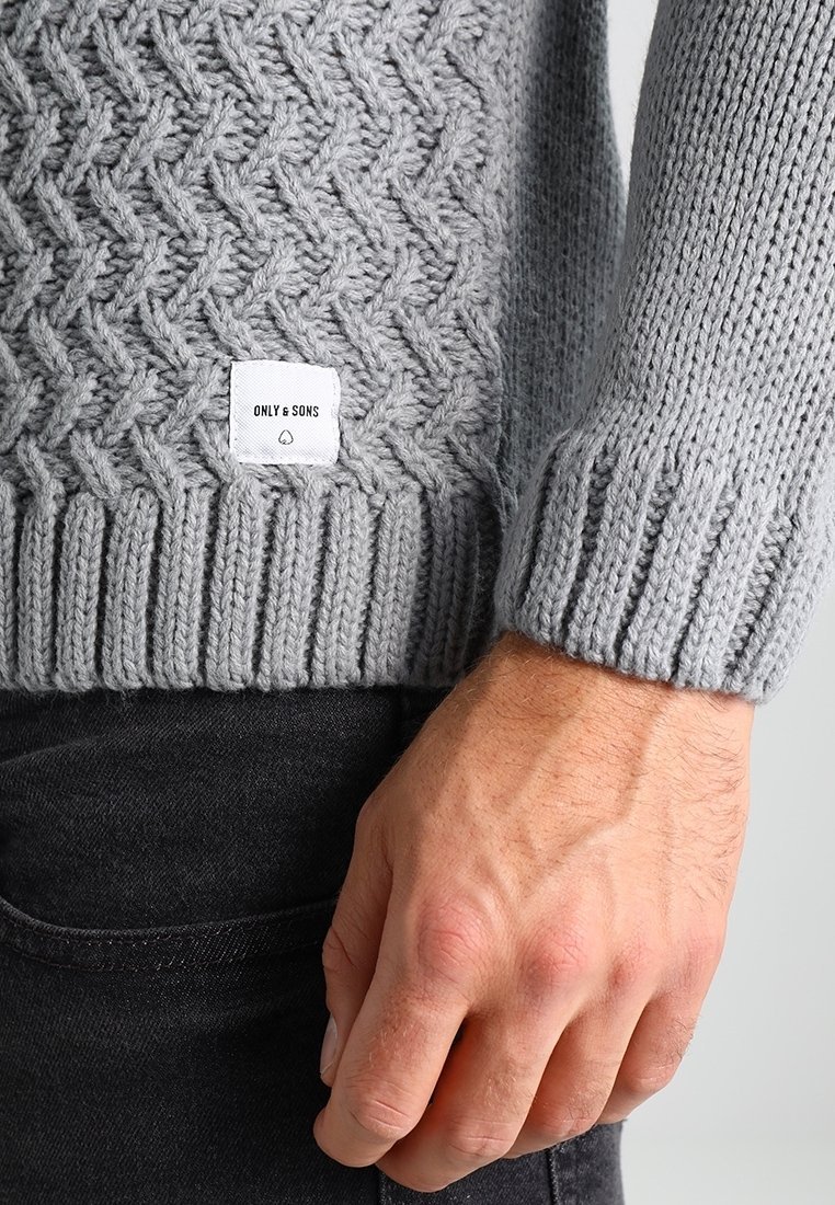 Only & Sons -neulepusero - harmaa