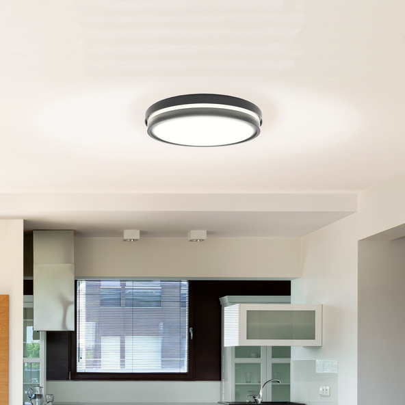 Έξυπνο φωτιστικό οροφής LED Kea λευκό+χρώμα, Ø 42 cm