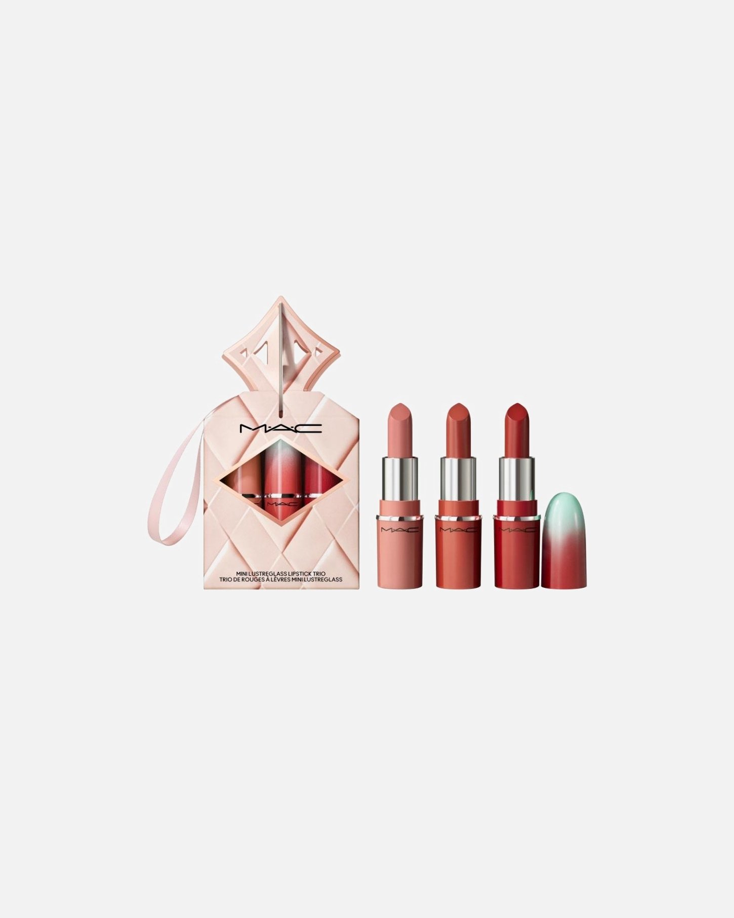 MAC kosmētikas komplekts Lusterglass Wildest Gleams Mini Lusterglass lūpu trio — 1 Stück
