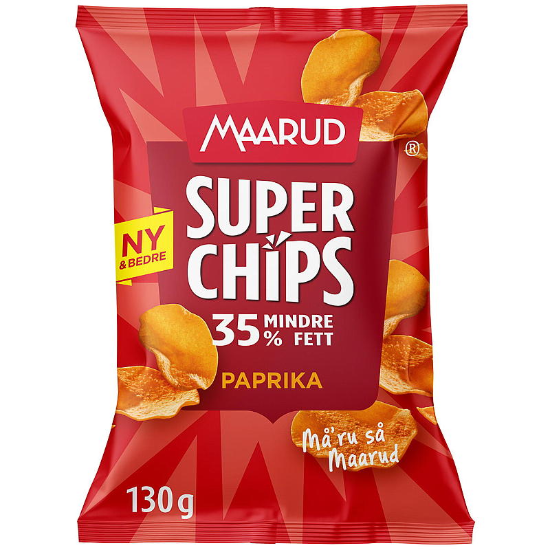 Superchips Maarud 130 g Paprika Maarud