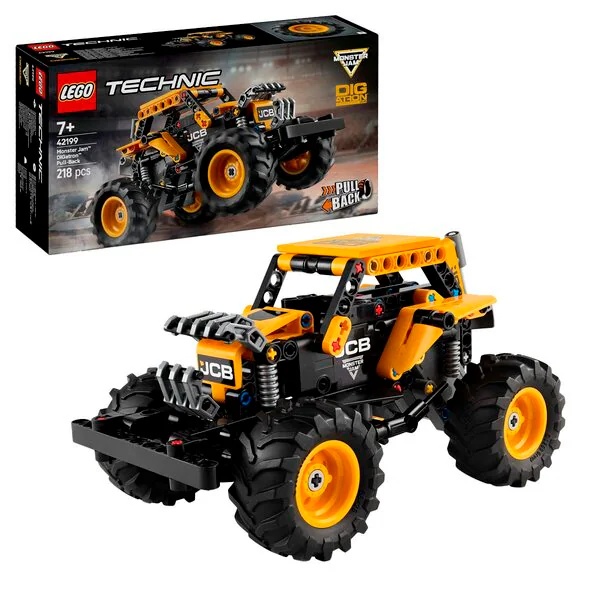 LEGO Technic 42199 Monster Jam DIGatron atvilkšanas modelis