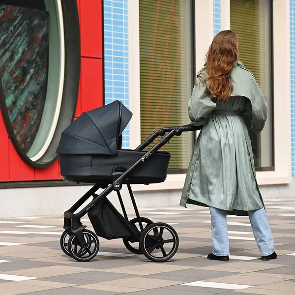 Nordbaby Active Lux Barnvagnsset Black Ink, Kromram